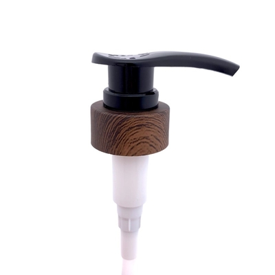 Non-Refillable Plastic Shampoo Bottles Lotion Pump 33 32 Water Transfer Printing Wooden Color Screw Cap Squeezing Sprayers